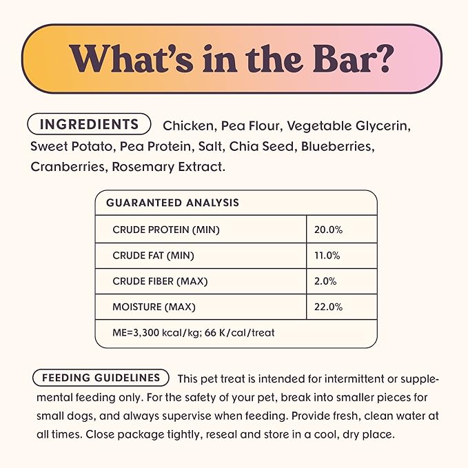 Dog Treats Jerky Snack Bars, Variety 3-16 oz Bags, Puppy & Dog Training Treats, Natural Superfood Grain Free Treat, Real Salmon, Chicken, Beef, Superfoods, Corn & Soy Free