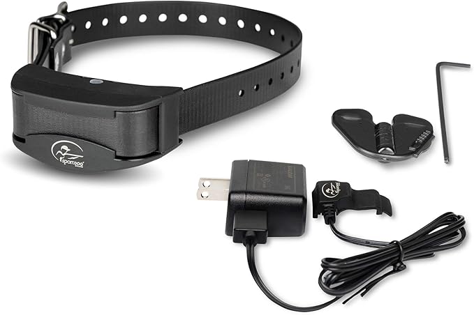 SportDOG Brand NoBark 10 Collar, Dog Bark Collars, Rechargeable, Programmable Bark Collar, Silent Partner Technology, Two Modes of Operation, Waterproof Collar (Black)