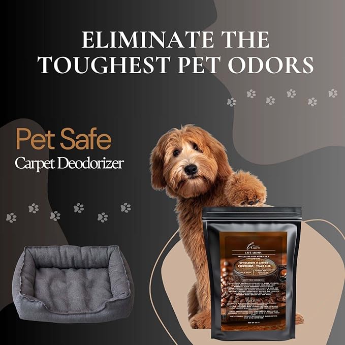 Café Aroma Carpet Freshener Powder Refill 36 oz | Powerful Odor Eliminator for Home | Upholstery Deodorizer | Carpet Deodorizer | Pet Urine | Cat Litter Box