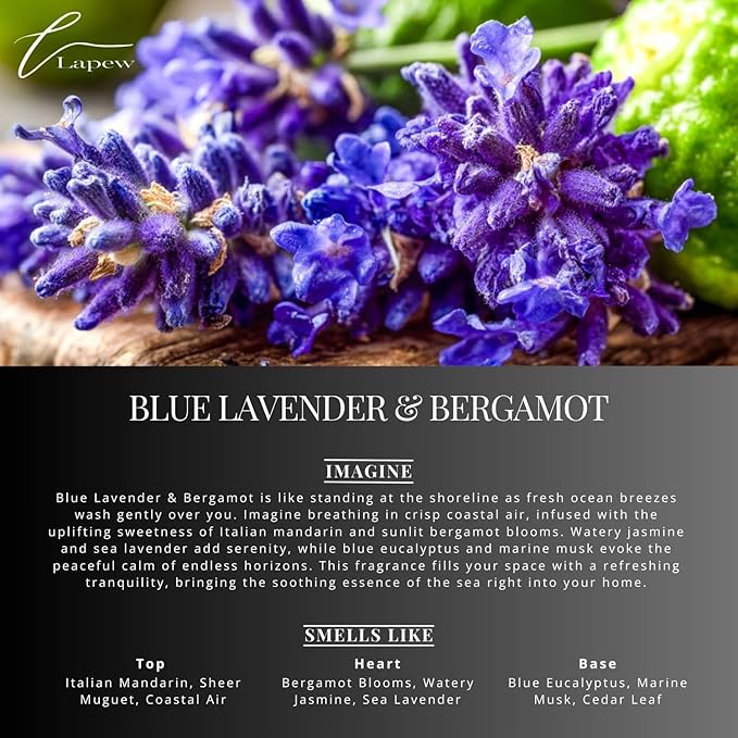Blue Lavender & Bergamot Carpet Freshener Powder: Powerful Odor Eliminator for Home, Upholstery Deodorizer, Carpet Deodorizer, Pet Urine, Cat Litter Box - Blue Lavender & Bergamot