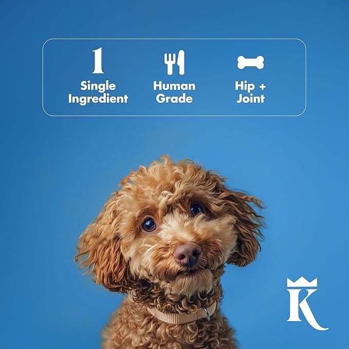 King Lou Pets - Whole Chicken Feet for Dogs - Dog Treats - Small to Large Dogs - USA-Made Dehydrated Chicken Feet Treats - Collagen, Glucosamine, Chondroitin for Hip and Joints - 40 Count