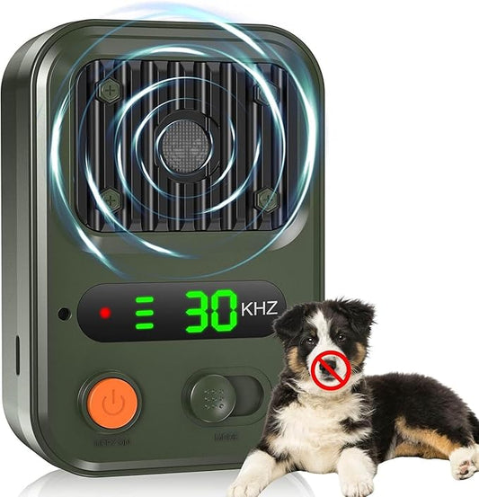 Anti Barking Devices, Auto Bark Deterrent Devices with 3 Modes, Rechargeable Dog Barking Silencer Sonic Barking Deterrent, Barking Box Barking Control Devices Indoor/Outdoor Safe for Dog G