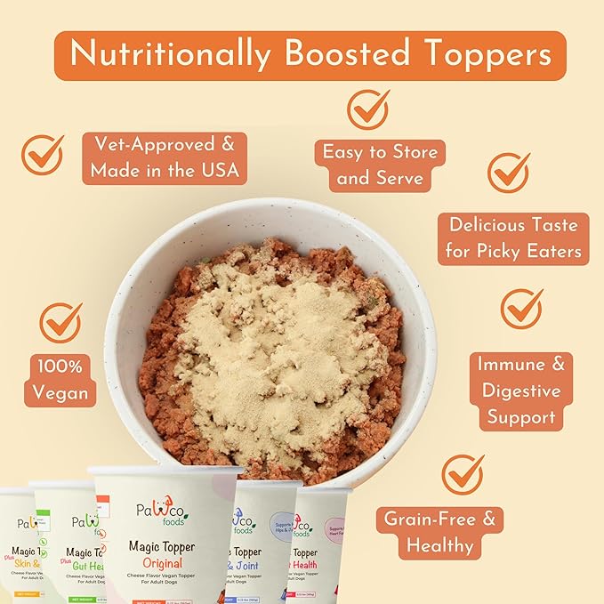 PawCo Magic Topper Variety Pack - Dog Food Topper for Picky Eaters, Grain-Free Meal Enhancer, Supports Immune & Digestive Health, 800g