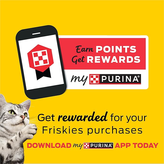 Purina Friskies Natural Cat Treats, Party Mix Natural Yums With Wild Caught Tuna and Added Vitamins, Minerals and Nutrients - 20 oz. Canister