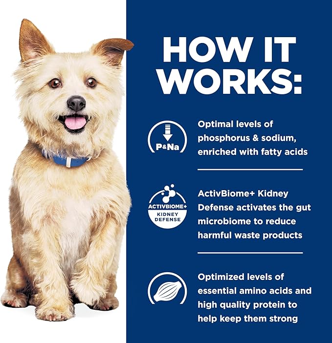 Hill's Prescription Diet k/d Kidney Care Starter Kit Variety Pack Dog Food, Veterinary Diet, 5.25 oz. Dry Food (2), 13 oz. Cans (2), 5.5 oz. Cans (4)