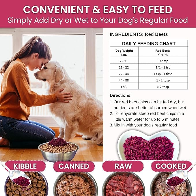 Olewo Starter Bundle Original Carrots & Red Beets - Fiber for Dogs, Digestive Dog Food Topper, Natural Anti Itch, Whole Food Dog Multivitamin - 1lb Each (2lbs Total)