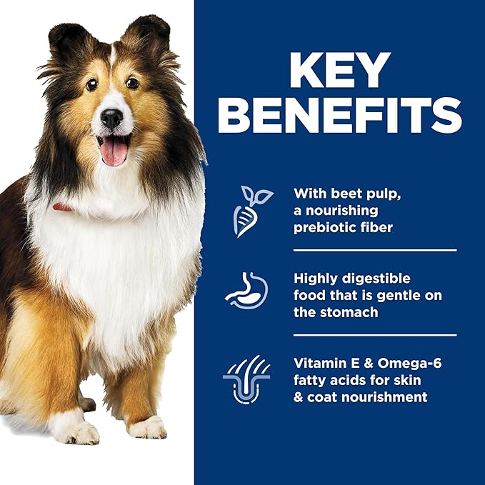 Hill's Science Diet Sensitive Stomach & Skin, Adult 1-6, Stomach & Skin Sensitivity Support, Wet Dog Food, Chicken & Barley Stew, 12.5 oz Can, Case of 12