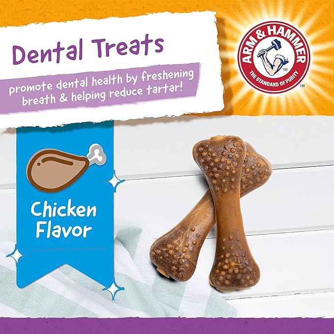 Arm & Hammer for Pets Super Treadz Gorilla Dental Chew Toy for Dogs - Dog Dental Toys Reduce Plaque & Tartar Buildup Without Brushing - Safe for Dogs up to 35 Lbs (Pack of 12)