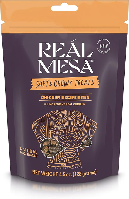 Soft & Chewy Chicken Recipe Dog Treats - Tasty Training Snacks for Small, Medium, and Large Dogs, Protein-Packed, Easy-to-Chew Treats for All Breeds, Pet Treats, (4.5oz)