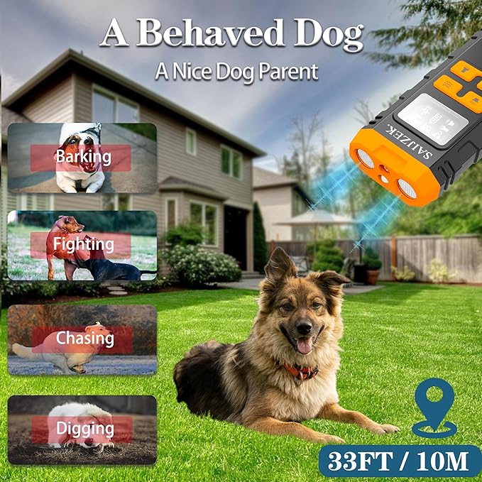 Ultrasonic Dog Trainer G3, Anti-Barking Device for Dogs, 2025 Upgraded Sonic Bark Deterrent, 5-in-1 Handheld Discipline Training Tool to Stop and Control Barks, Bad behaviors