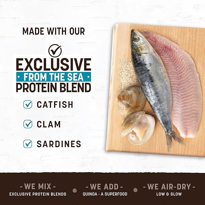 Earth Animal Wisdom Air-Dried Jerky from The Sea Recipe | Dog Treats | Dog Snacks | Premium Natural Fish Jerky Strips | 4 oz |Made in The USA (Pack of 3)