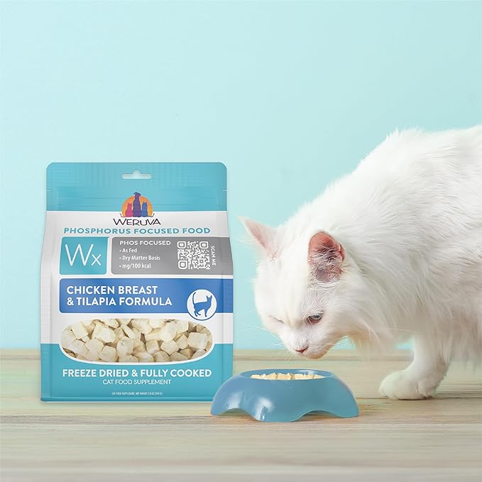 Weruva Wx Phos Focused Freeze Dried, Chicken Breast & Tilapia Formula, 7oz Bag