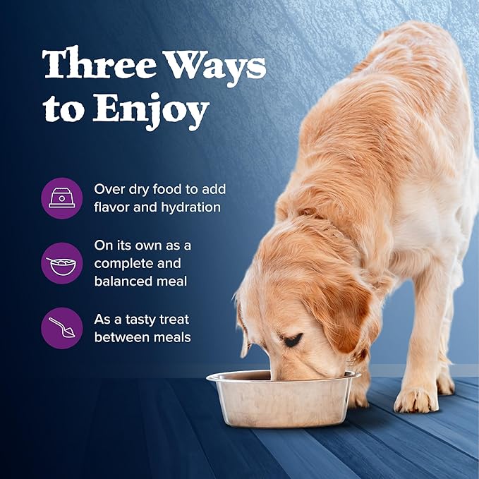 Blue Buffalo Wilderness Adult Wet Dog Food with Wholesome Grains, Made with Natural Ingredients, Beef & Chicken Grill, 12.5-oz. Can (12 Count)