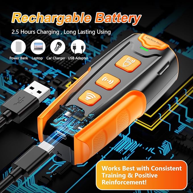 Dog Bark Deterrent Devices, Anti Barking Device for Dogs, 3 Modes Ultrasonic Dog Training Control 16.4 FT Range Effective & Safe Pet Corrector Behavior Portable Indoor Outdoor Uses