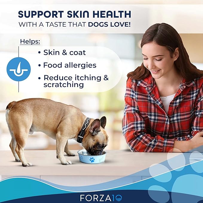 Forza10 Actiwet Dermo Wet Dog Food, Omega 3 Canned Dog Food Sensitive Skin Health, Dry Skin Fur Loss, 3.5 oz, Fish Flavor, Adult Dogs (32 Pack)