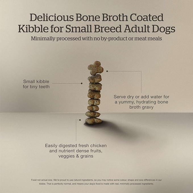 Now Fresh Good Gravy Premium Dry Dog Food with Chicken & Ancient Grains for Small Breeds, Healthy Kibble for Adults Coated in Bone Broth – Just Add Water to Moisten, Made with Real Meat, 12 lb Bag