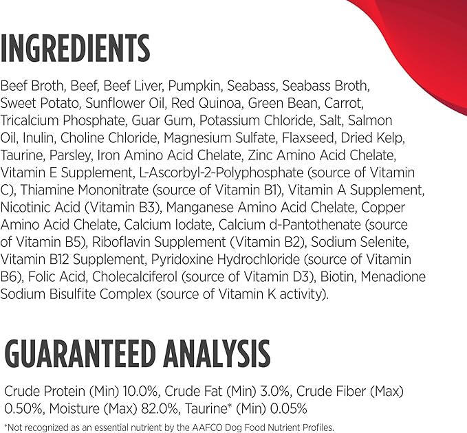 Nulo Ancient Grains Savory Stew with Whole Ingredients Puppy & Dog Food, Beef and Seabass in Broth, 6.0 Ounce, 8 Cans