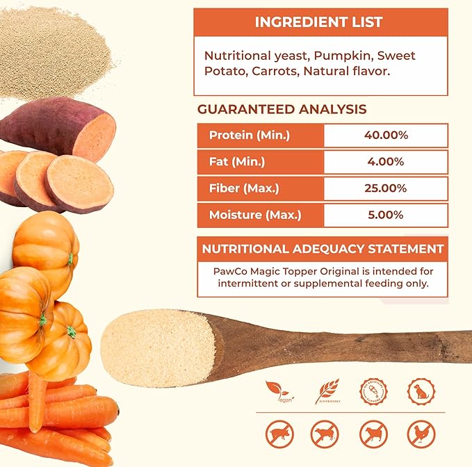 PawCo Magic Topper Original - Dog Food Topper for Picky Eaters, Grain-Free Meal Enhancer, Supports Immune & Digestive Health, 160g