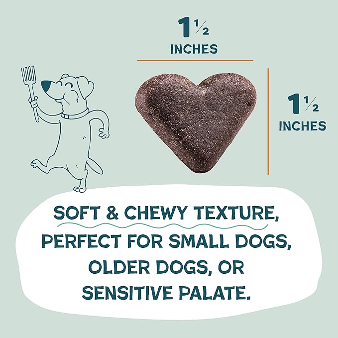 Shameless Pets Soft-Baked Dog Treats, Pumpkin Nut Partay - Natural & Healthy Dog Chews for Digestive Support with Fiber - Made in USA, Free from Grain, Corn & Soy - 1-Pack