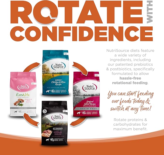 NutriSource Element Series Outback Trails Dry Dog Food, Lamb, Kangaroo and Wild Board, 12LB