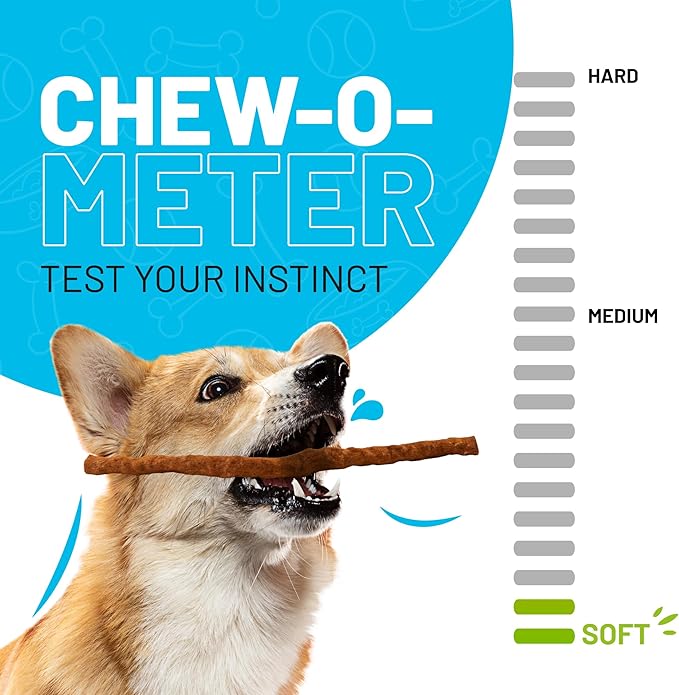 Sitka Farms Beef Sticks 10 Inch for Dogs - Crunchy Beef Munchy Sticks - Natural Beef Flavor Dog Treats - 30 Count - High Protein Snacks for Large Medium and Small Breeds