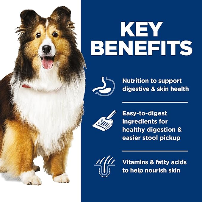 Hill's Science Diet Adult 1-6 Sensitive Stomach & Skin Wet Dog Food Variety Pack: Chicken & Vegetable; Salmon & Vegetable Loaf, 12.8 oz. Cans, 12-Pack