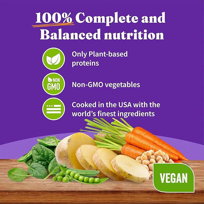 Halo Holistic Vegan Wet Dog Food, Plant-Based Recipe, Canned Dog Food, Complete Digestive Health, Adult Dogs, 5.5 Oz Can (Pack of 12)