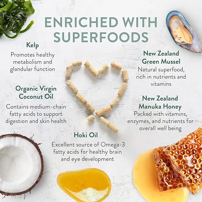 The New Zealand Natural Pet Food Co Meow Freeze Dried Cat Food - Wild Brushtail Recipe, High Protein Treats, Meals & Toppers,Dry Cat Food,9.9 oz