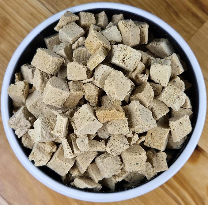 Freeze Dried Raw Dog Food, Bison Recipe, All Natural, No Synthetics, Made in USA with Goat's Milk & Organic Produce, High Protein, Complete Meal (14oz)