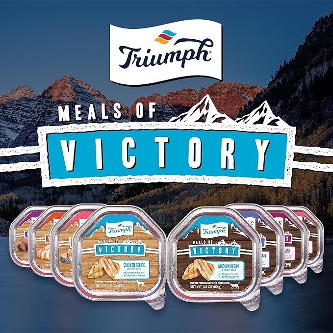 Triumph Meals of Victory Chicken Recipe Wet Dog Food | 3.5 oz - 15 pk