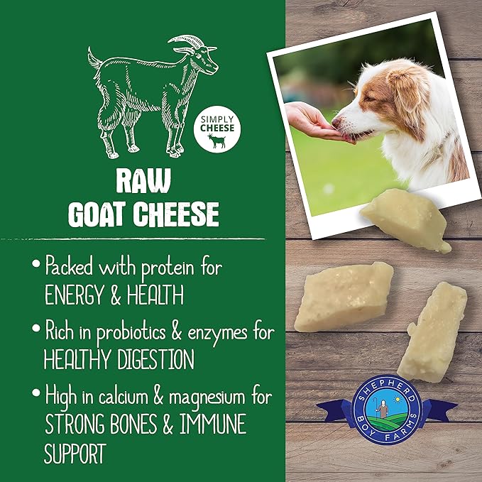 Freeze Dried Dog and Cat Treats, Goat Cheese, All Natural Single Ingredient Freeze-Dried Dog Treat & Snacks, Made in USA, High Protein, Essential Nutrition of Raw Food, 3oz