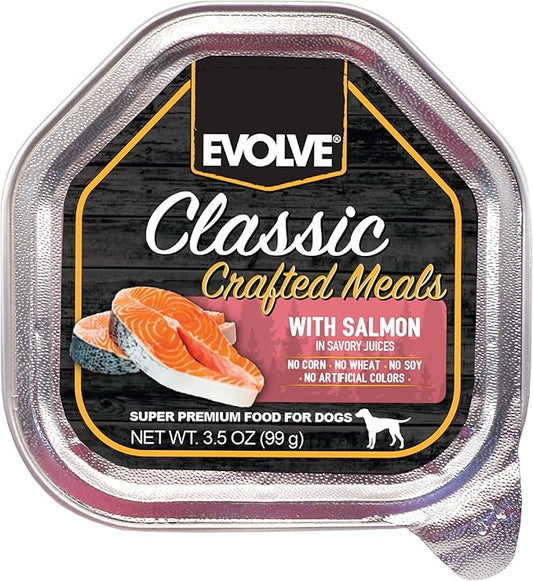 Evolve Classic Crafted Meals Salmon Recipe Dog Food (Pack of 15)