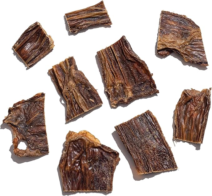 Jack&Pup Premium Dog Chews Bites, Healthy Dog Treats for Medium Dogs - All Natural Dog Treats Small Dogs, Single Ingredient Dog Treat for Puppies - Bully Sticks | Gullet Jerky (Gullet Bites - 24 oz)