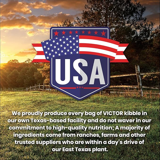 VICTOR Super Premium Dog Food – Lamb Meal & Brown Rice Formula - Gluten-Free Dry Dog Food for All Normally Active Dogs of All Life Stages – Ideal for Dogs with Meat Protein Allergies, 5 lb