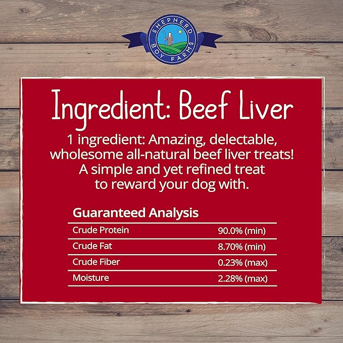 Freeze Dried Dog and Cat Treats, Beef Liver, All Natural Single Ingredient Freeze-Dried Dog Treat & Snacks, Made in USA, High Protein, Essential Nutrition of Raw Food, 8oz